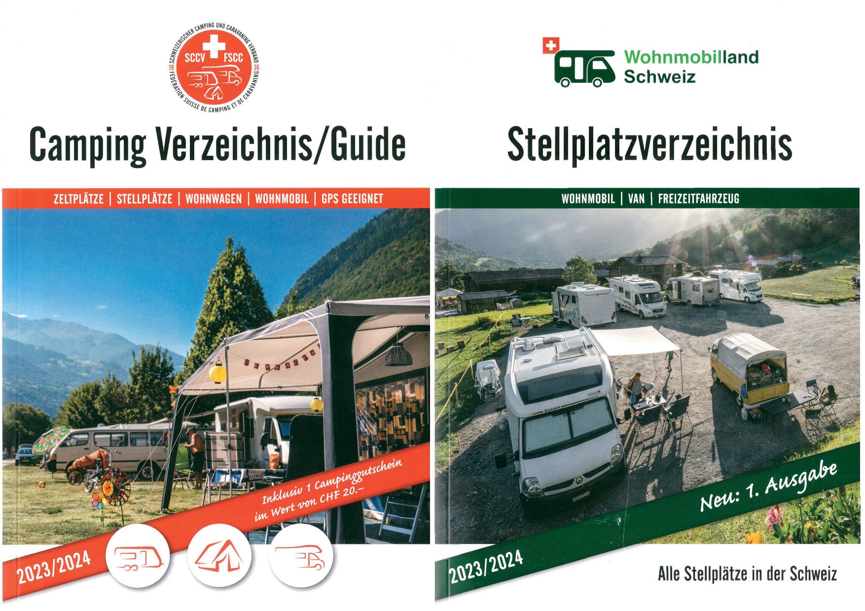 Schweizer Camping- und Stellplatzverzeichnis 2023/23