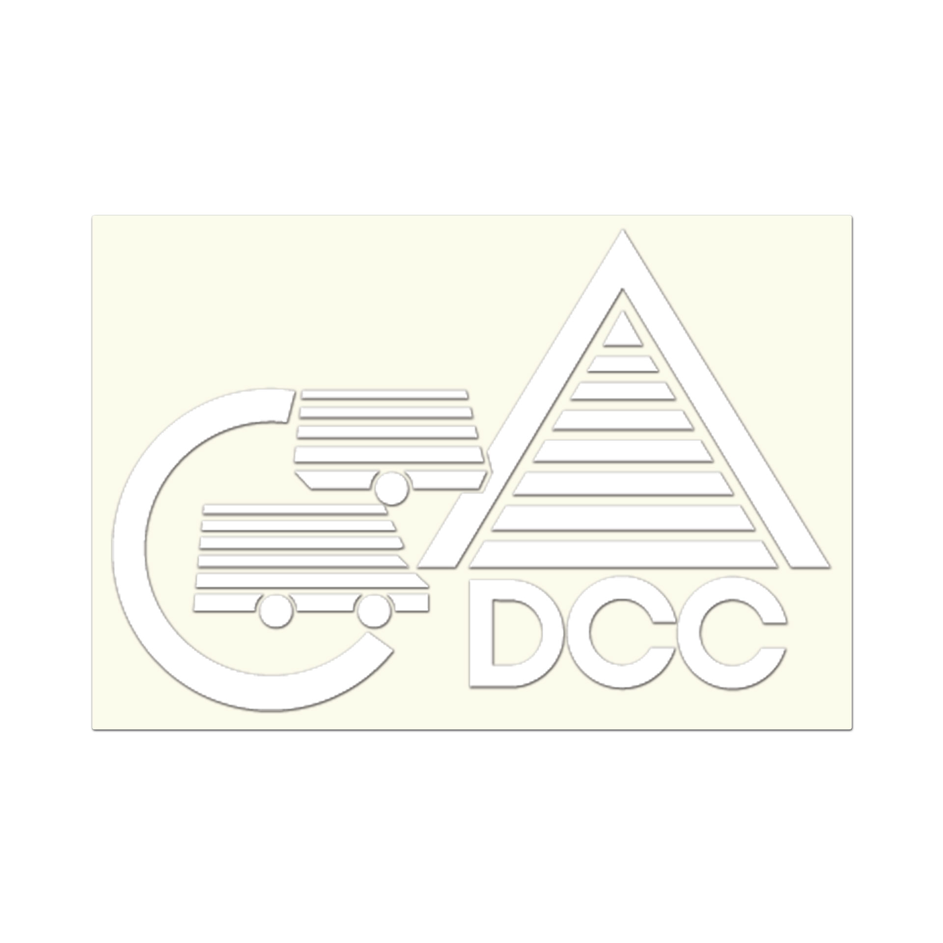 Aufkleber DCC Logo 25x17cm