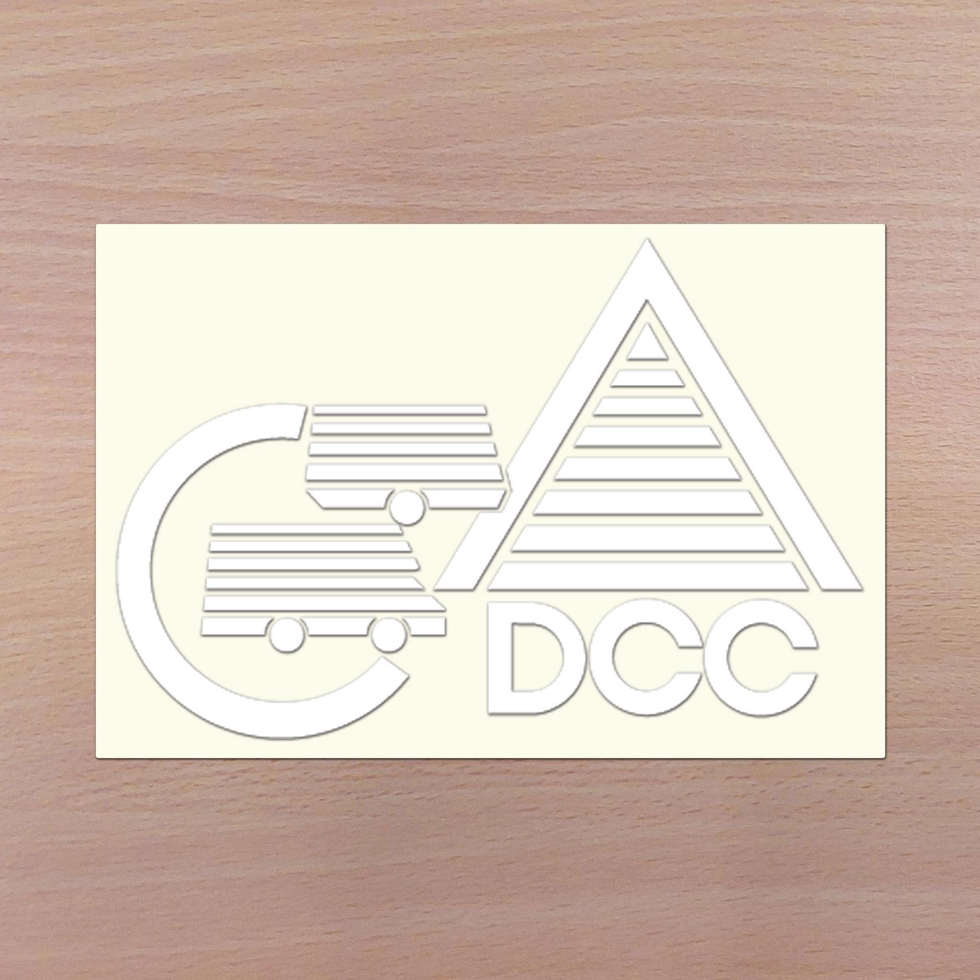 Aufkleber DCC Logo 25x17cm