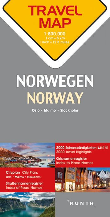 Reisekarte Kunth Norwegen