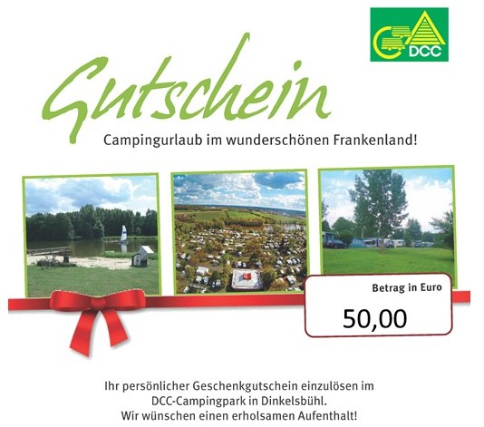 Gutschein Campingpark Dinkelsbühl 50€