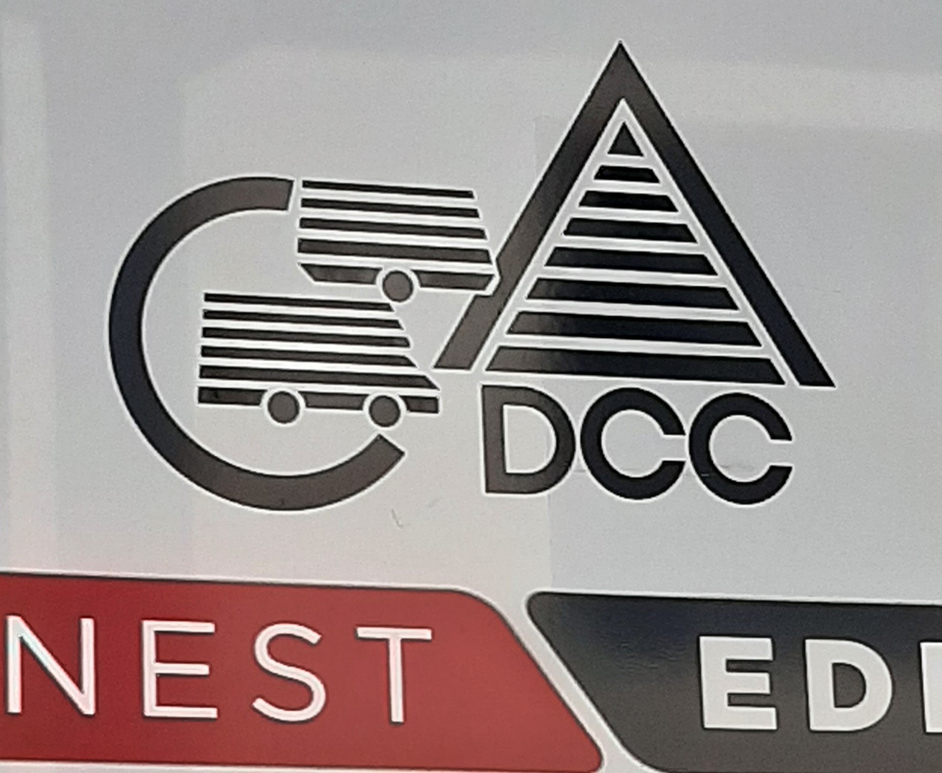 Aufkleber DCC Logo 25x17cm